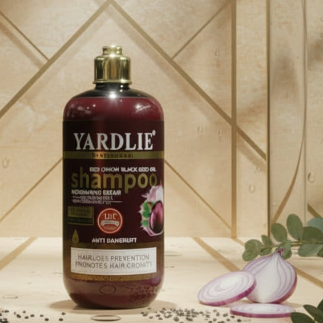 Yardlie Professional Red Onion Black Seed With Flower Aroma Shampoo 500g.