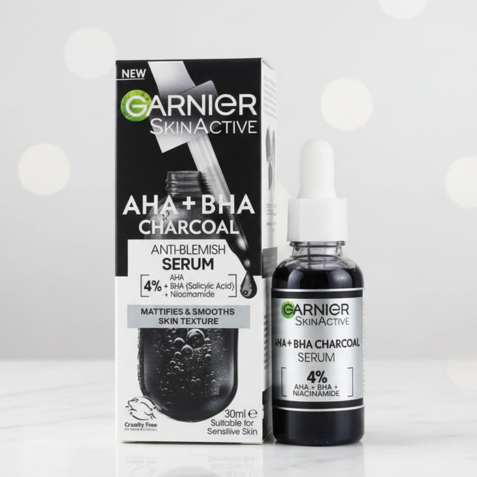 Garnier SkinActive AHA+BHA Charcoal Serum