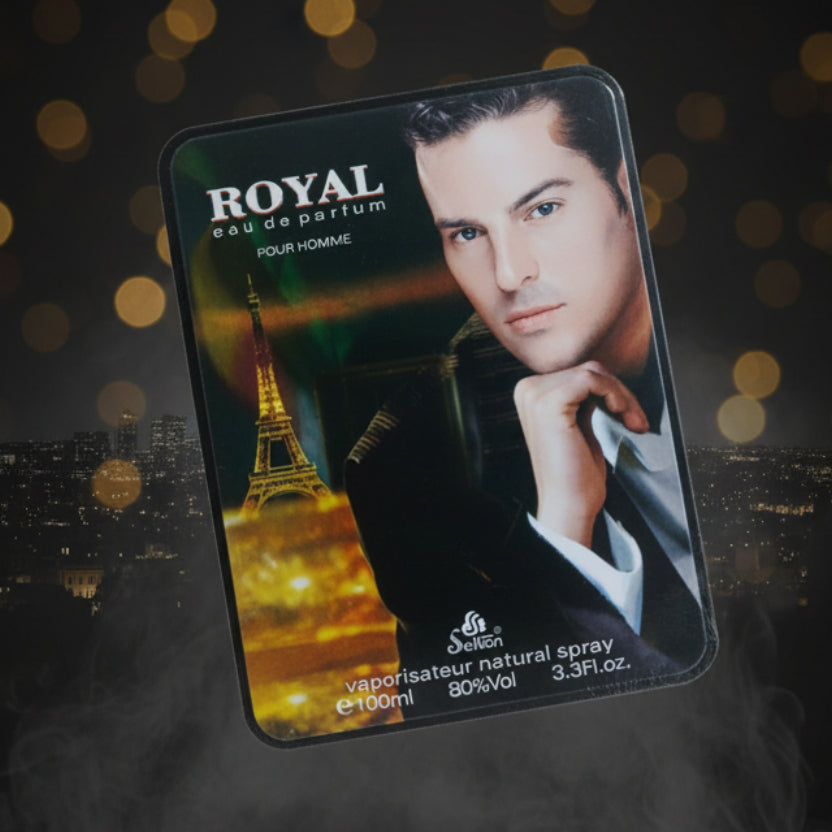 Sellion Royal Eau de Parfum for men packaged in a 100ml