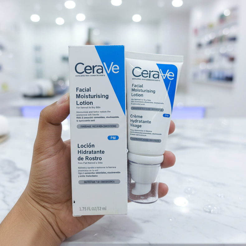 Cerave PM Facial Moisturizing Lotion Night Cream with Hyaluronic Acid and Niacinamide 52 ml