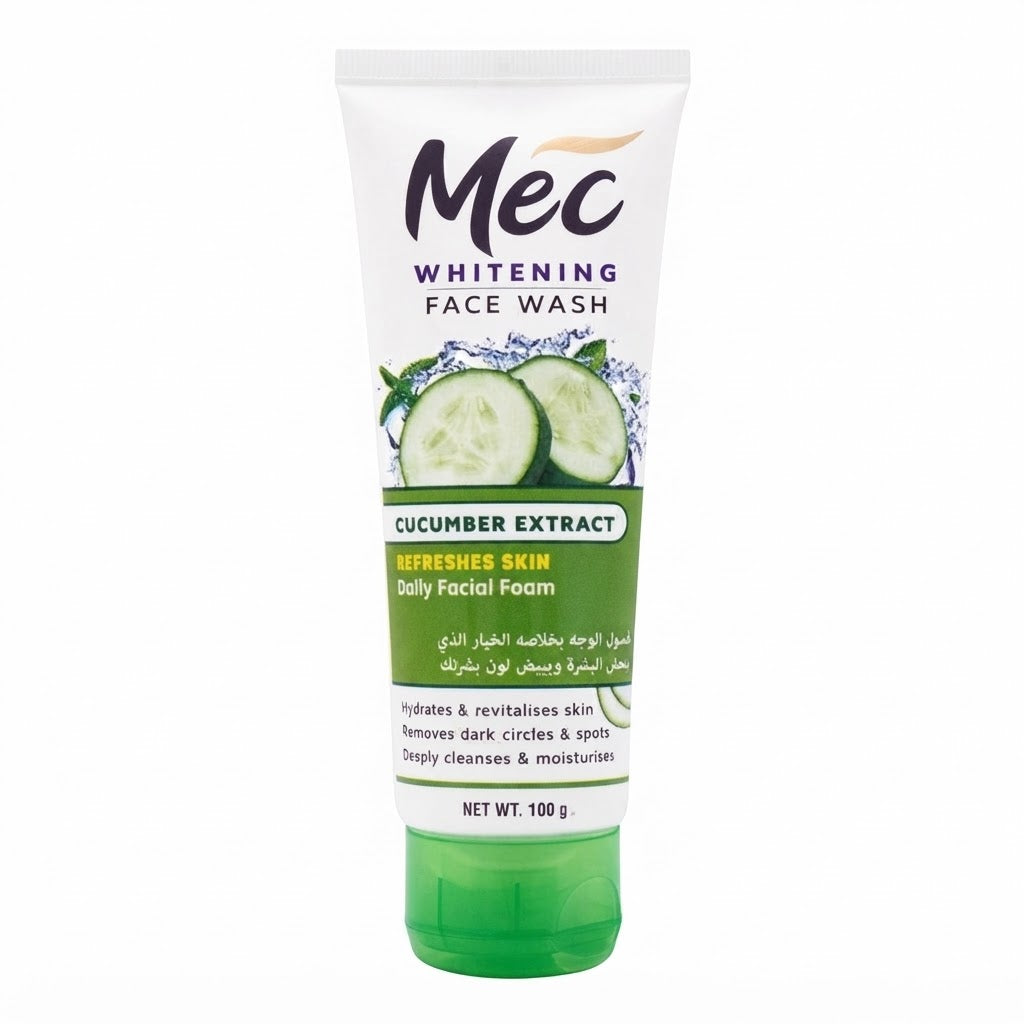Mec Whitening Face Wash with Cucumber Extract - 100g
