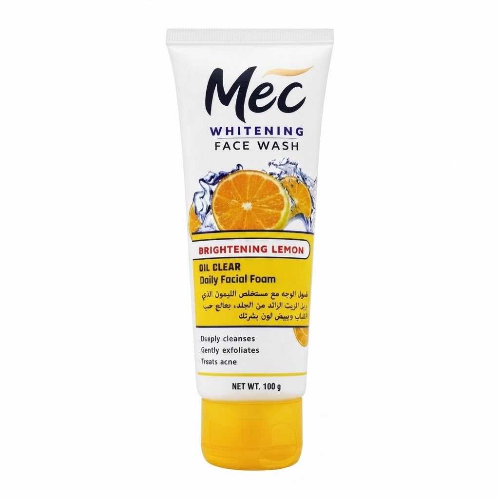 Mec Brightening Lemon Oil Clear Face Wash - 100g