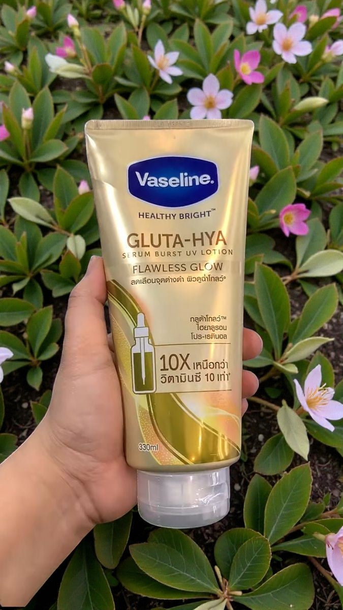 Vaseline Gluta-Hya Serum Burst UV Lotion  Flawless Glow – 300 ml
