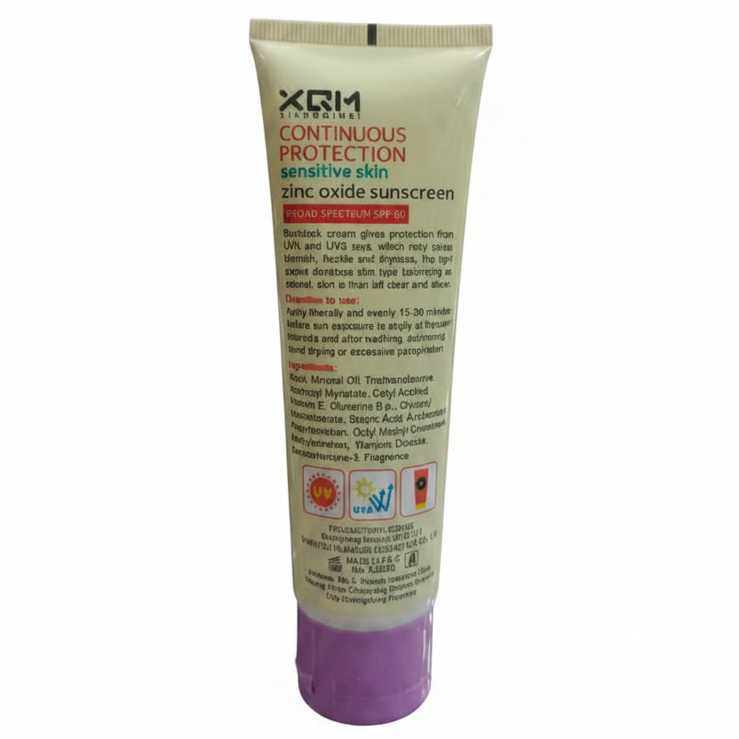 XQM (Xiangqimei) – Continuous Protection Zinc Oxide Sunscreen (Sensitive Skin) 80ml
