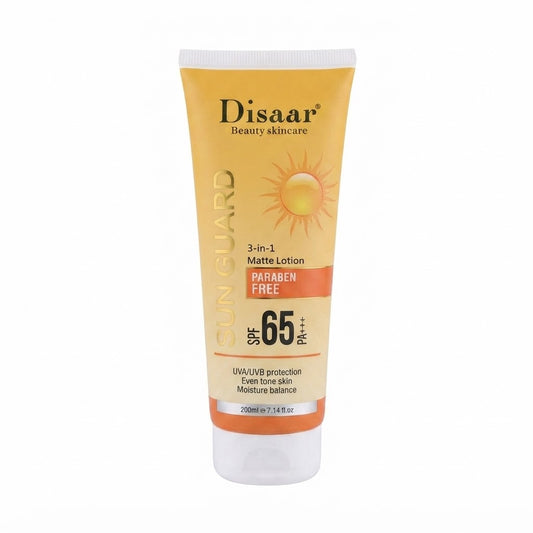 Disaar Sun Guard 3-in-1 Matte Lotion sunlock SPF 65 - 200ml