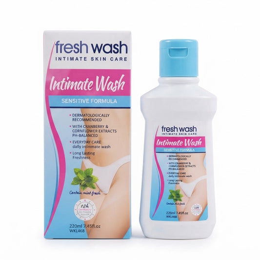 Fresh Wash Intimate Skin Care Sensitive Formula BLUE - 220ml by Fruit of wokali
