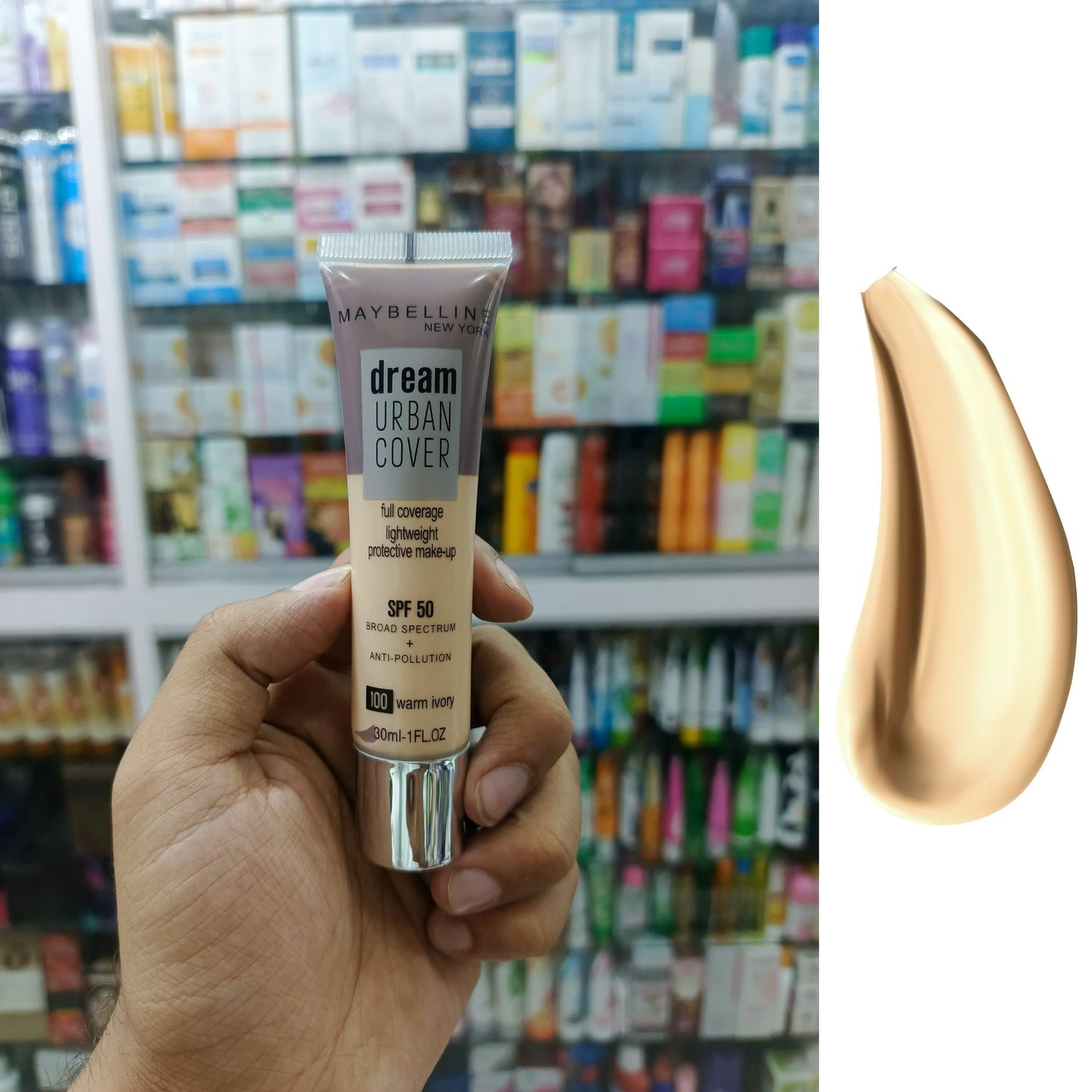 Maybelline,Dream urban cover foundation with SPF-50, 30ml