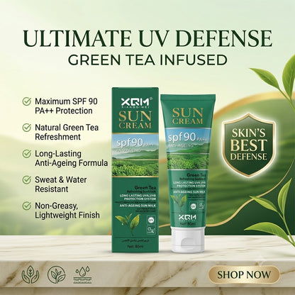 XQM (Xiangqimei) – Green Tea Refreshing Sun Cream, Sunblock, 80ml