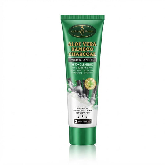 Aichun Beauty Aloe Vera Bamboo Charcoal Face Wash Gel - 100ml