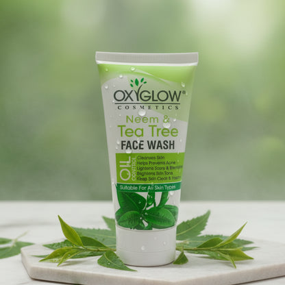 OxyGlow Neem & Tea Tree Face Wash (Oil Control)