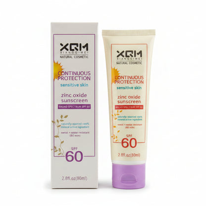 XQM (Xiangqimei) – Continuous Protection Zinc Oxide Sunscreen (Sensitive Skin) 80ml
