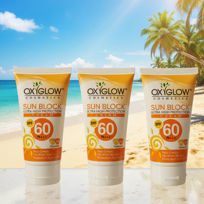 OxyGlow Sun Block Ultra High Protection Cream (SPF 60)