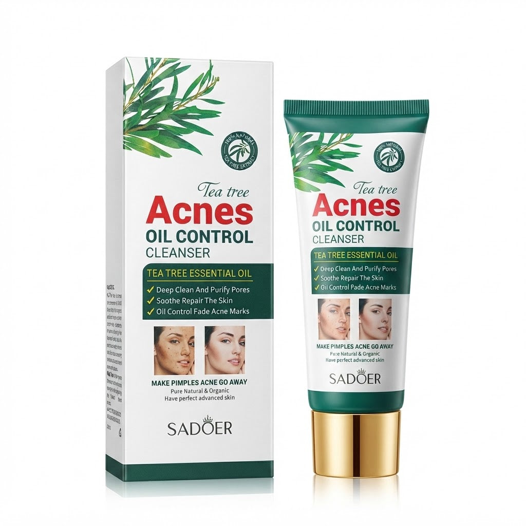 SADOER Tea Tree Acnes Oil Control Cleanser (100g)