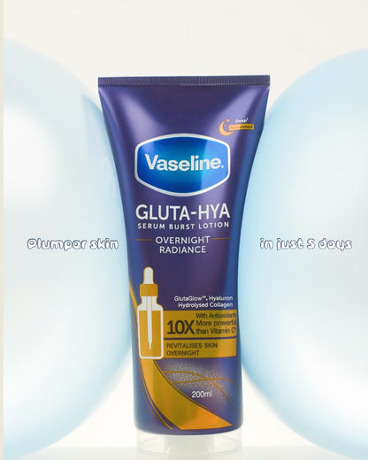 Vaseline Gluta-Hya Serum Burst Lotion Overnight Radiance Repair | Brightening & Deep Hydration