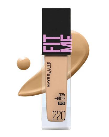 Maybelline Fit Me Dewy + Smooth Liquid Foundation SPF 30