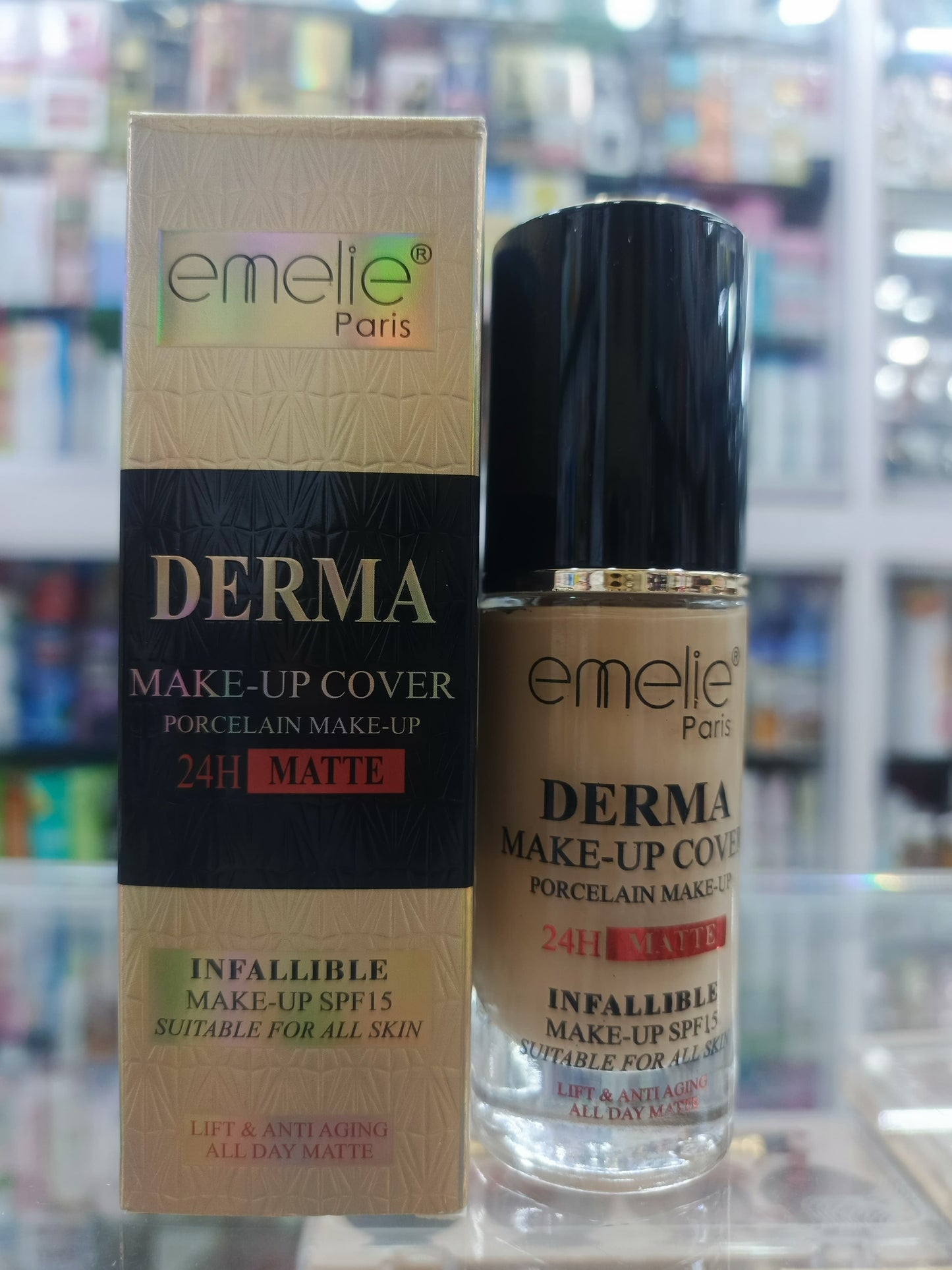 Emelie derma 24H matte foundation
