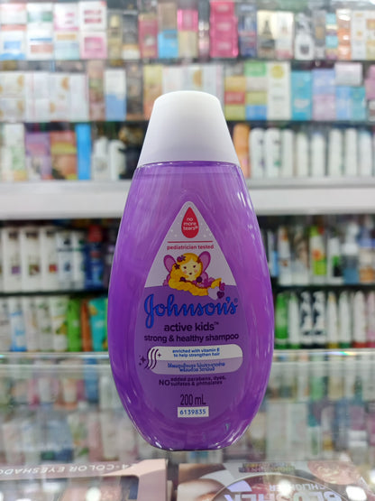 Johnsons, active kids strong & healthy shampoo 200ml