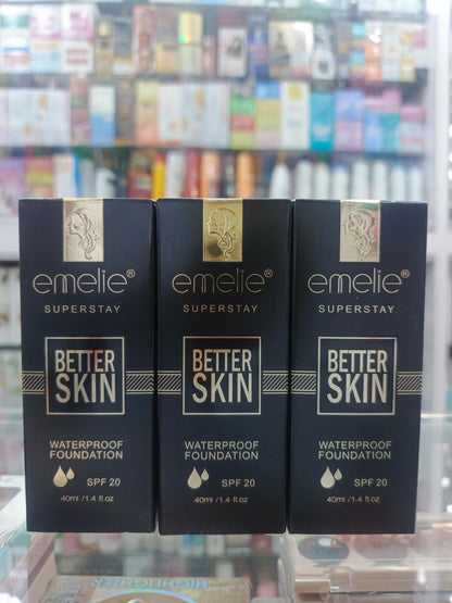 Emelie, Better skin water proof foundation