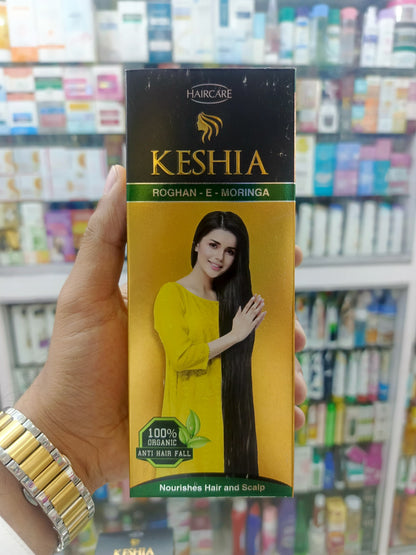 Keshia rogan & moringa hair oil with comb cap 120ml