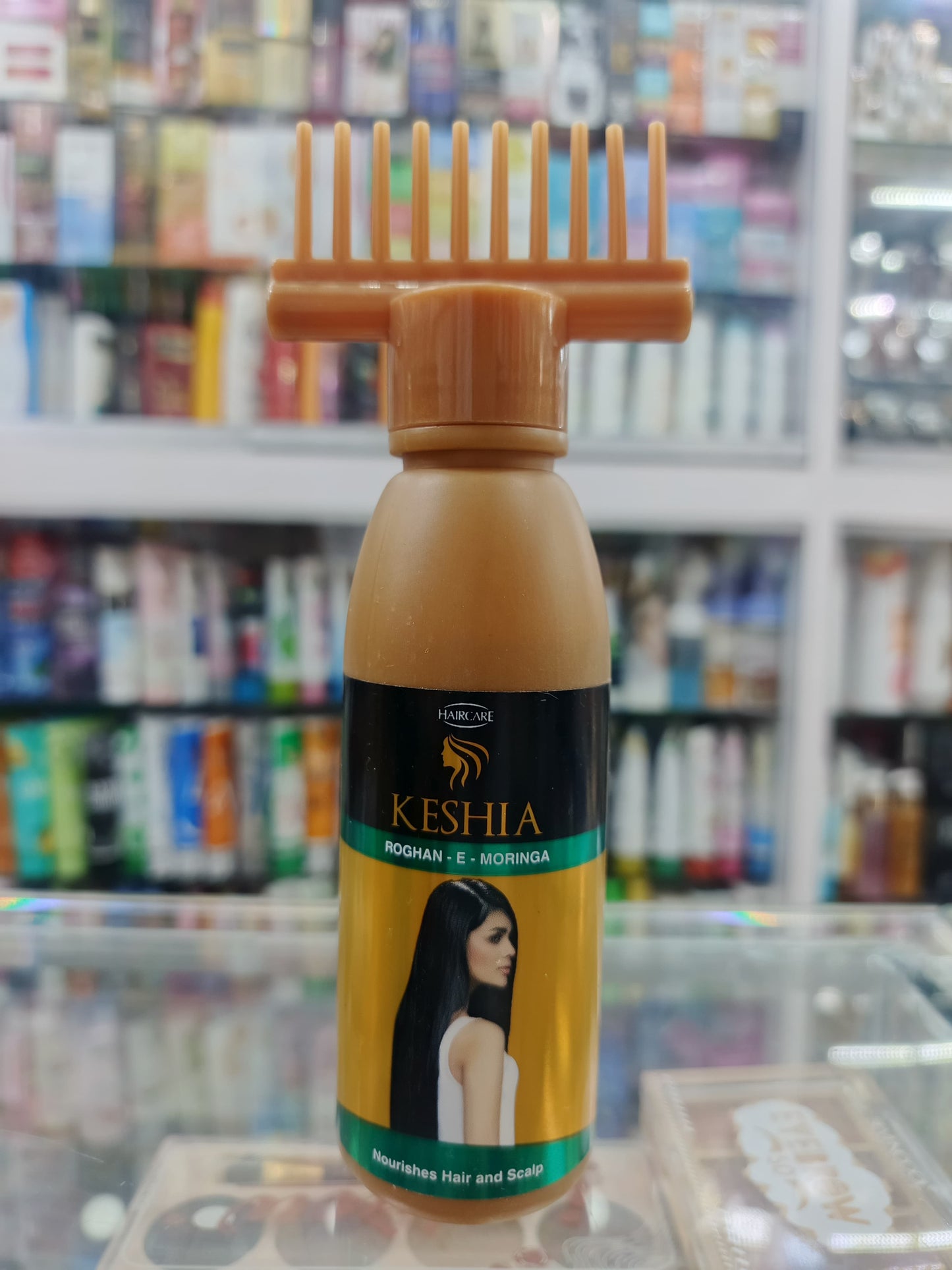Keshia rogan & moringa hair oil with comb cap 120ml