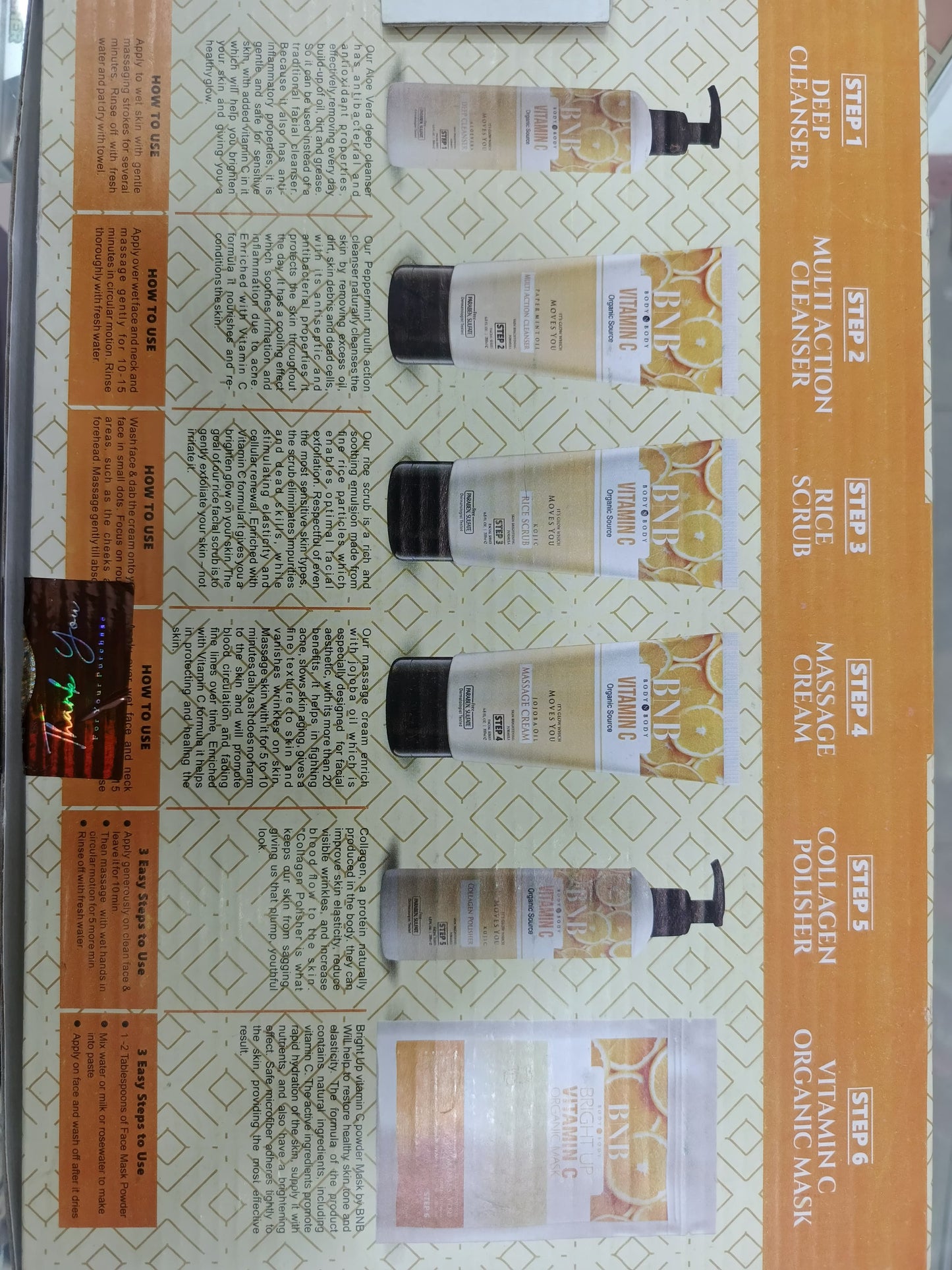 Bnb, Body n body, Vitamin C facial kitt , 6pc set