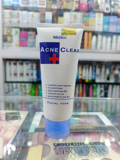 Mistine, acne clear + facial foam face wash