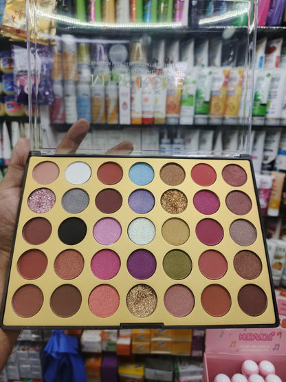 Miss rose, 35 color high gloss & matte eye shadow