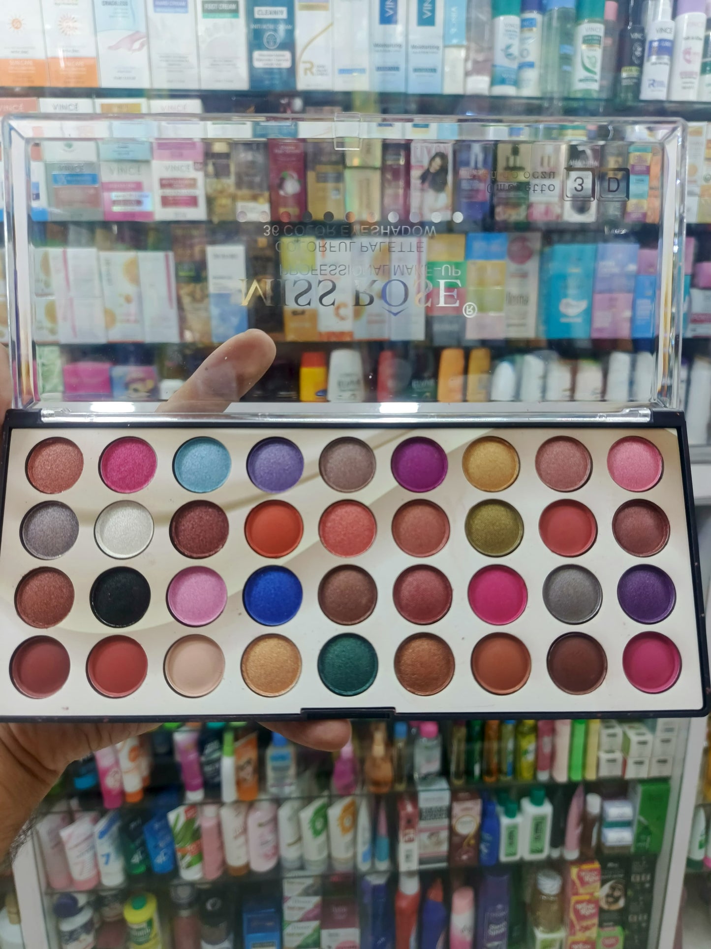 Miss rose, 3D colorful 36 color eyeshadow palette