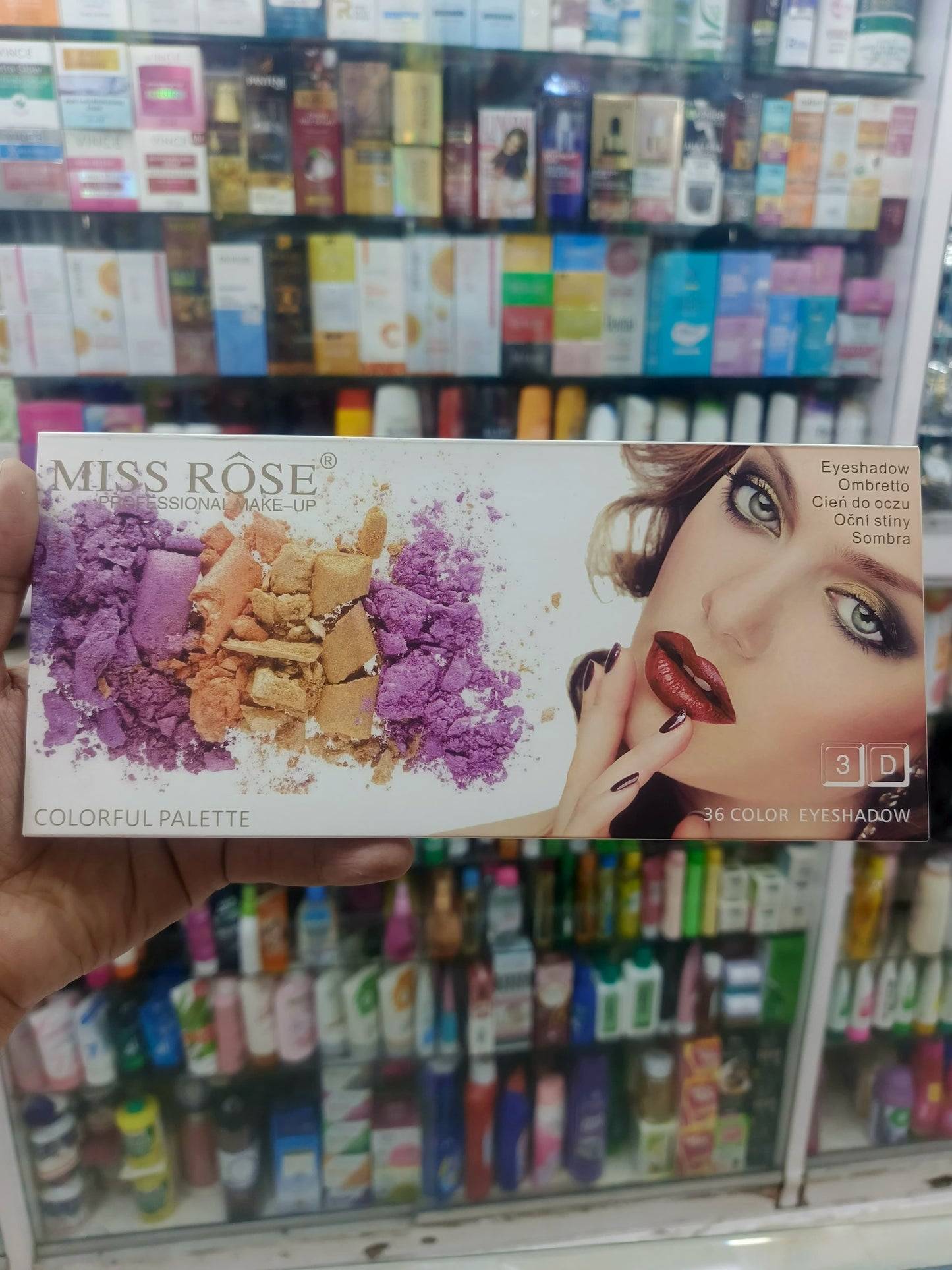 Miss rose, 3D colorful 36 color eyeshadow palette