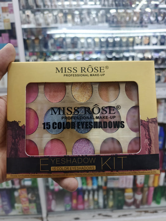 Miss rose, 15 color eye shadow palette (GOLDEN)