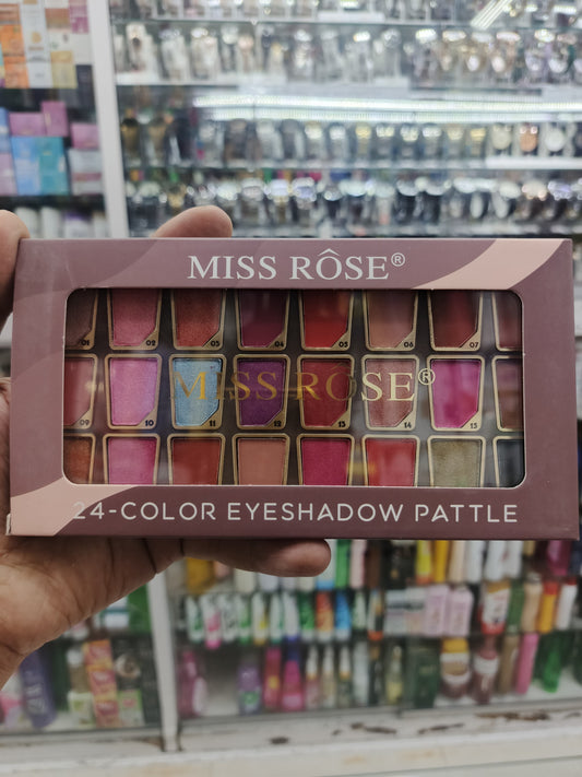 Miss rose, 24 color eye shadow palette (RED)