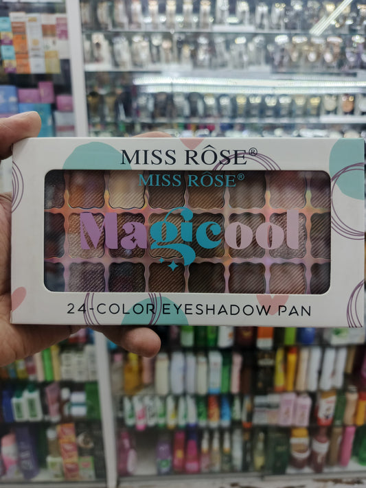 Miss rose, Magicool, 24 color eyeshadow palette (BRWON)