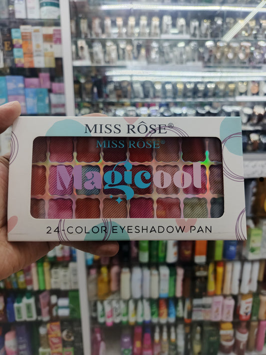 Miss rose, Magicool, 24 color eyeshadow palette (RED)