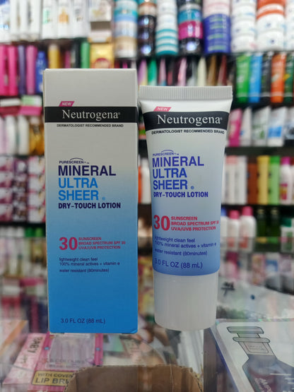 Neutrogena, minral ultr-sheer dry touch lotion SPF-30