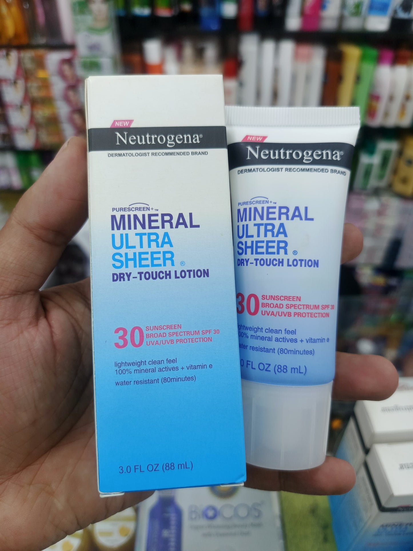 Neutrogena, minral ultr-sheer dry touch lotion SPF-30