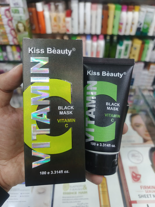 Kiss beauty, black mask, Vitamin C, 100gm