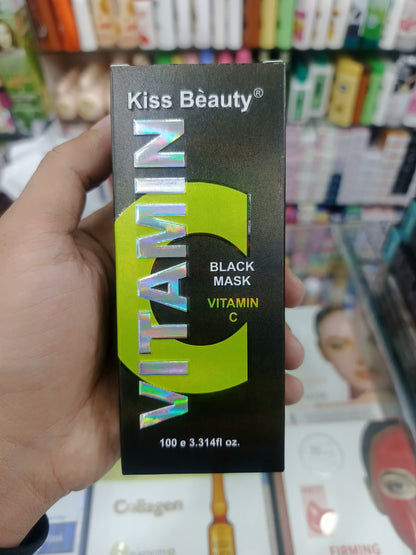 Kiss beauty, black mask, Vitamin C, 100gm
