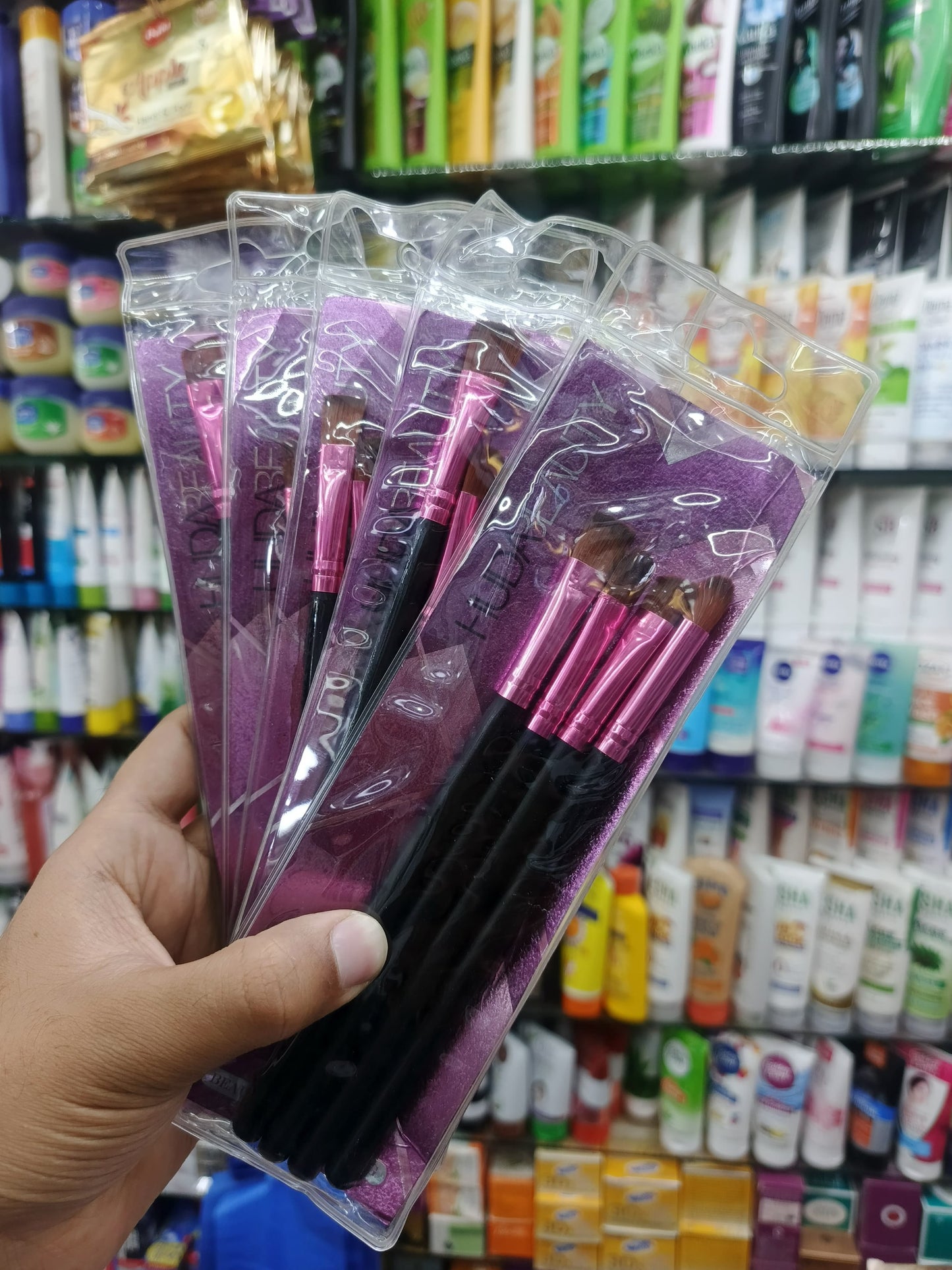 Hudabeauty, 4in1 makeup brush set pouch