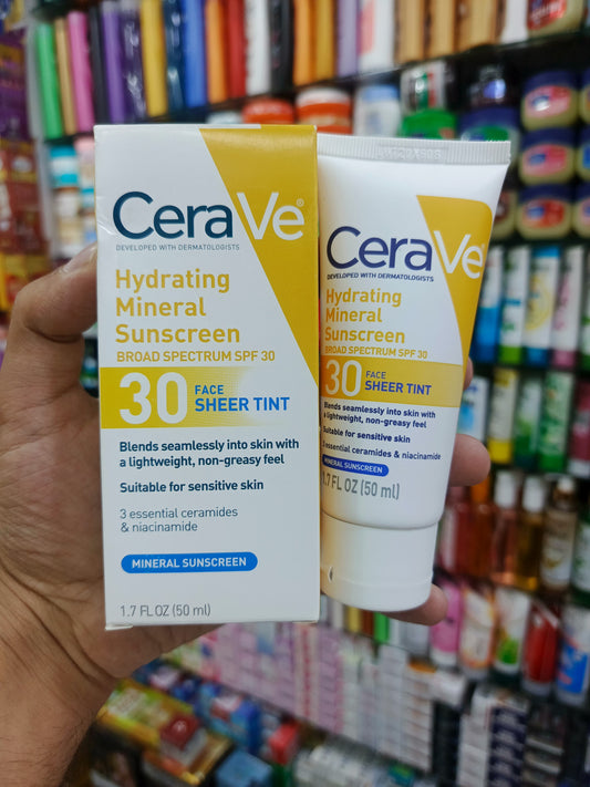 Hydrating Mineral Sunscreen SPF 30 Face Sheer Tint, Shade: Medium