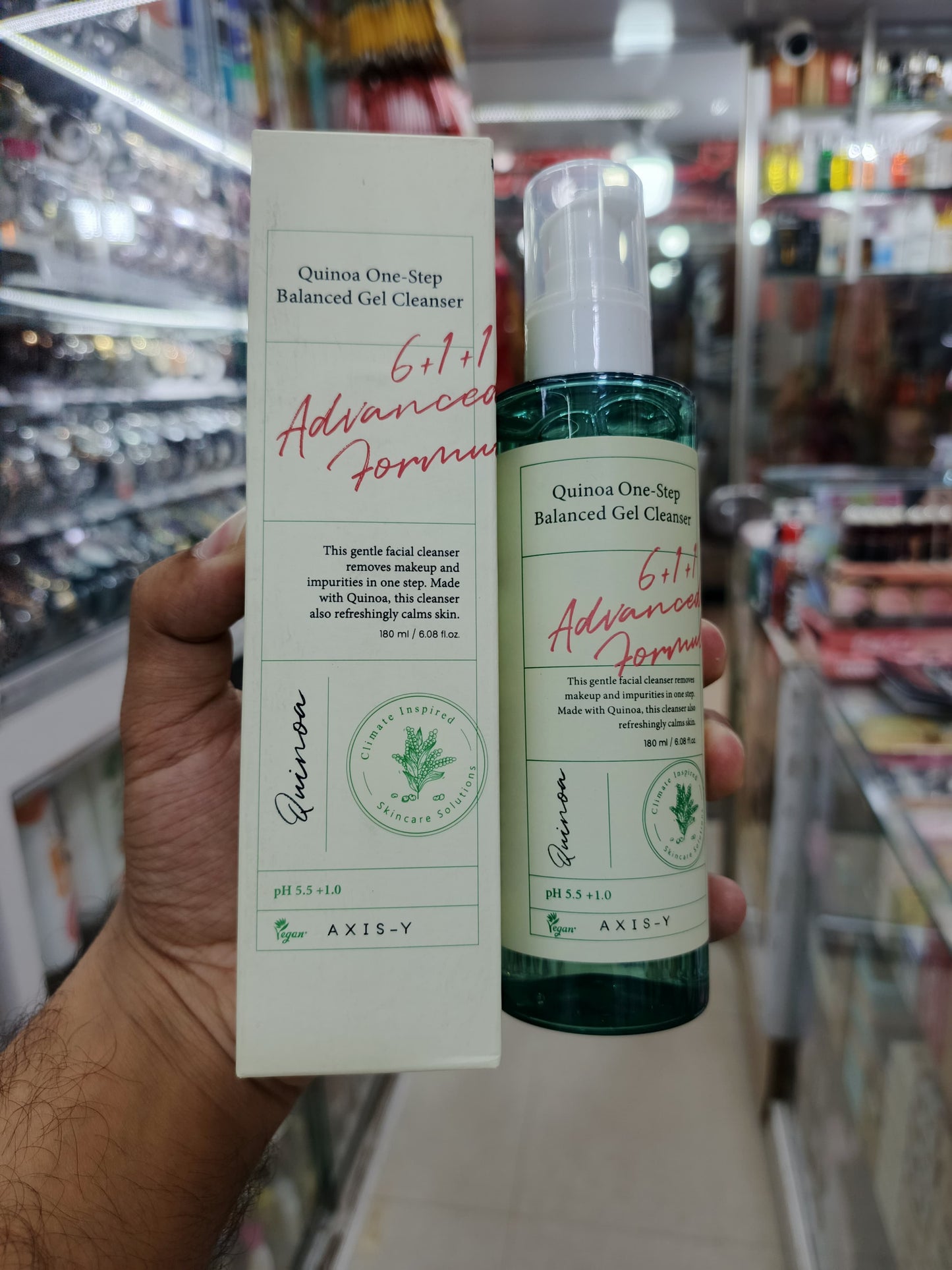 🌾 Axis-Y Quinoa One Step Balanced Gel Cleanser – 180ml