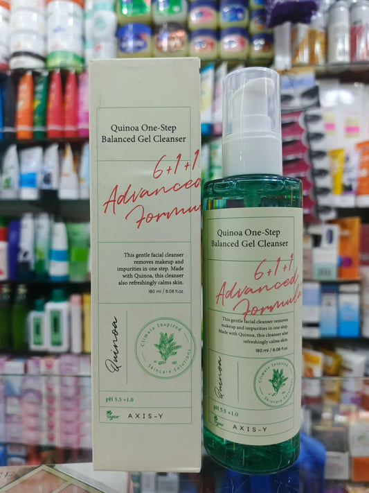 🌾 Axis-Y Quinoa One Step Balanced Gel Cleanser – 180ml