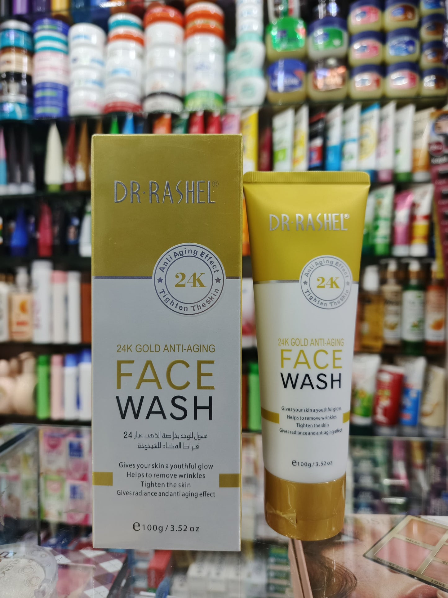 Dr-rashel, 24k gold anti-aging face wash, 100gm