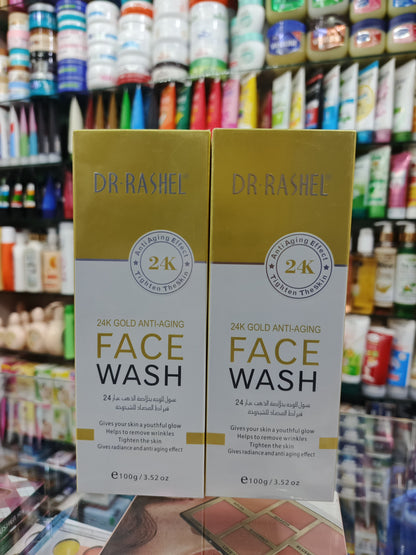 Dr-rashel, 24k gold anti-aging face wash, 100gm