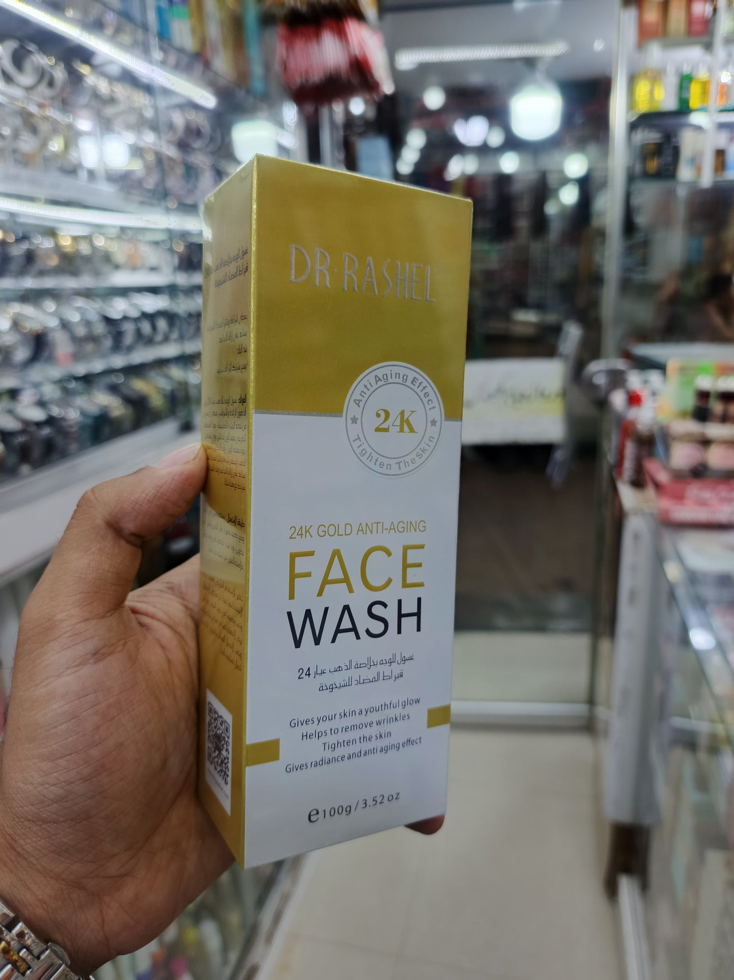 Dr-rashel, 24k gold anti-aging face wash, 100gm