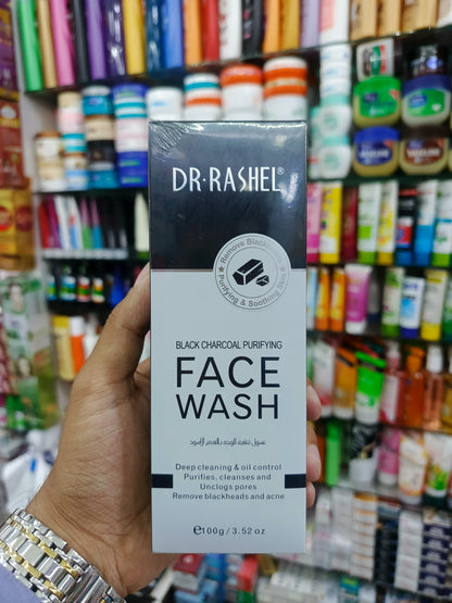 Dr-rashel, Black charcoal purifying face wash, 100gm