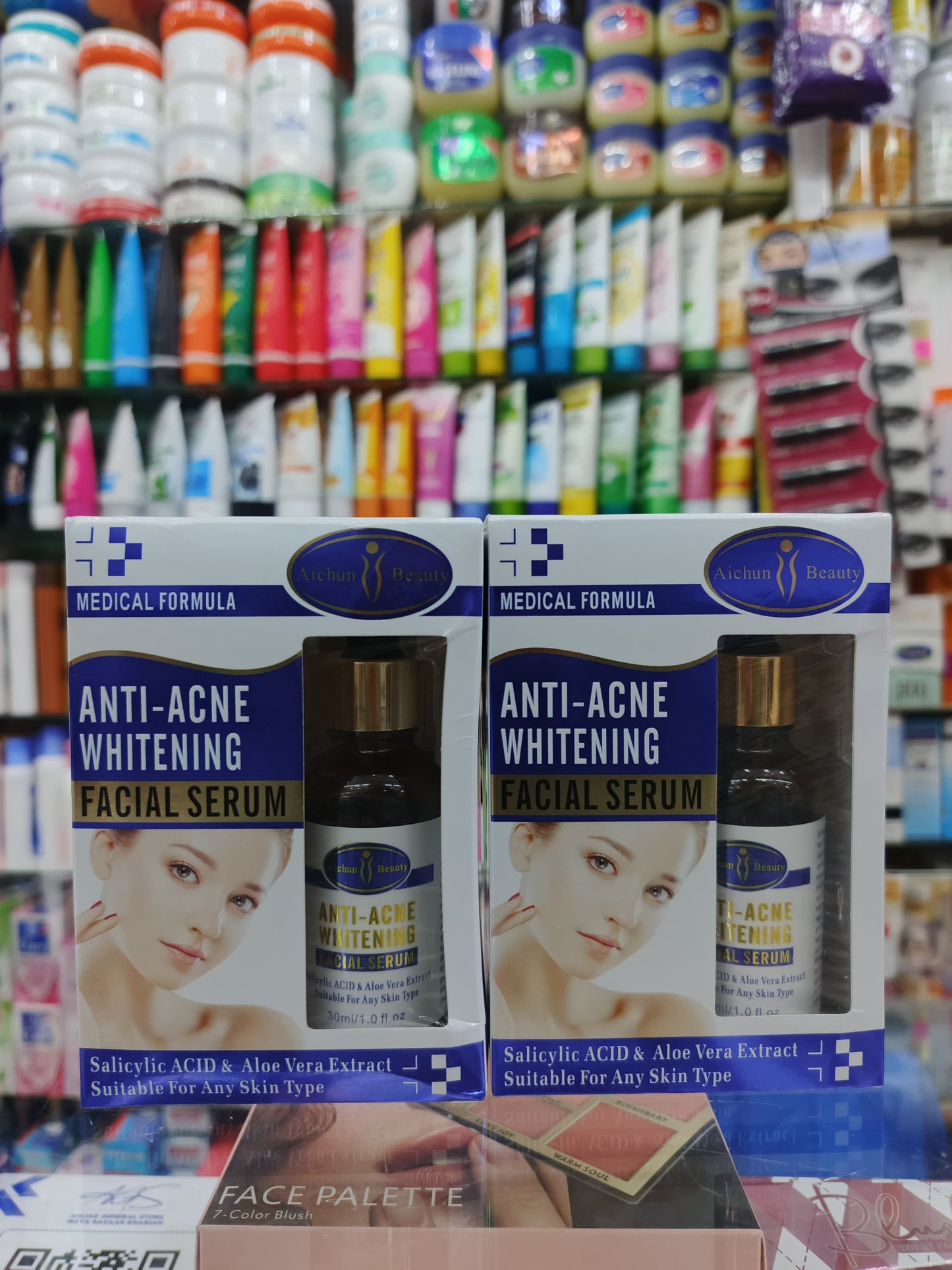 Aichun beauty, Anti-acne + whitening face serum, 30ml