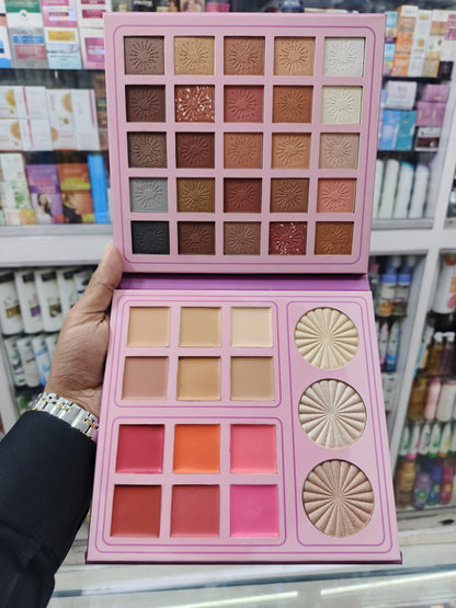 Mocallure eyeshadow & highlighter 2 pages colour palette