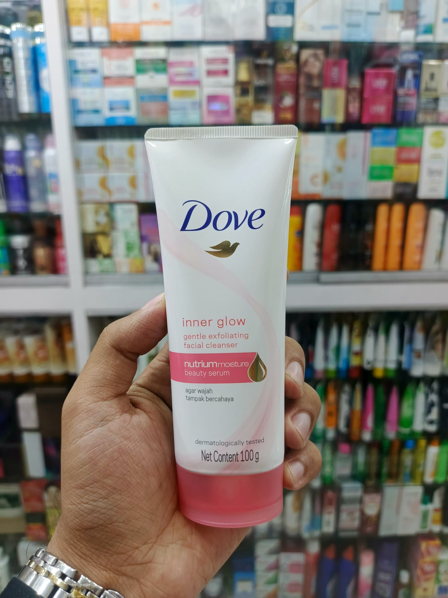 Dove, Inner glow gentle exfoliating facial cleasnser, 100gm