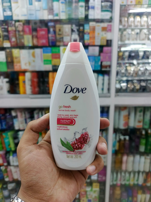 Dove, Go fresh, revive pomegranate, nutrium moisture body wash, 200ml