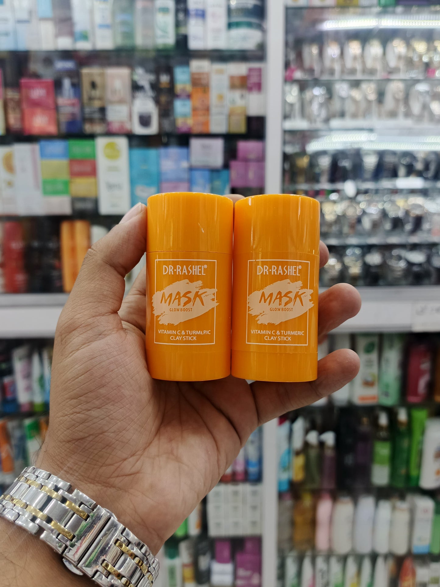 Dr-rashel, Vitamin C & tumeric clay stick, black head remover, 42gm